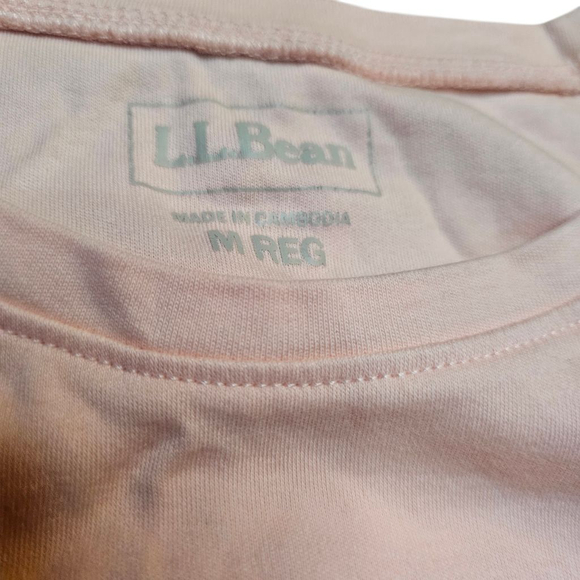 L.L. Bean Medium White Pink Crew Tee Bundle - Picture 8 of 10